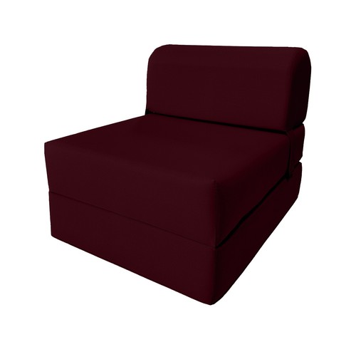 Burgundy sleeper chair folding - sleeper,